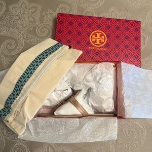 Authentic Tory Burch Miller Leather Sandals